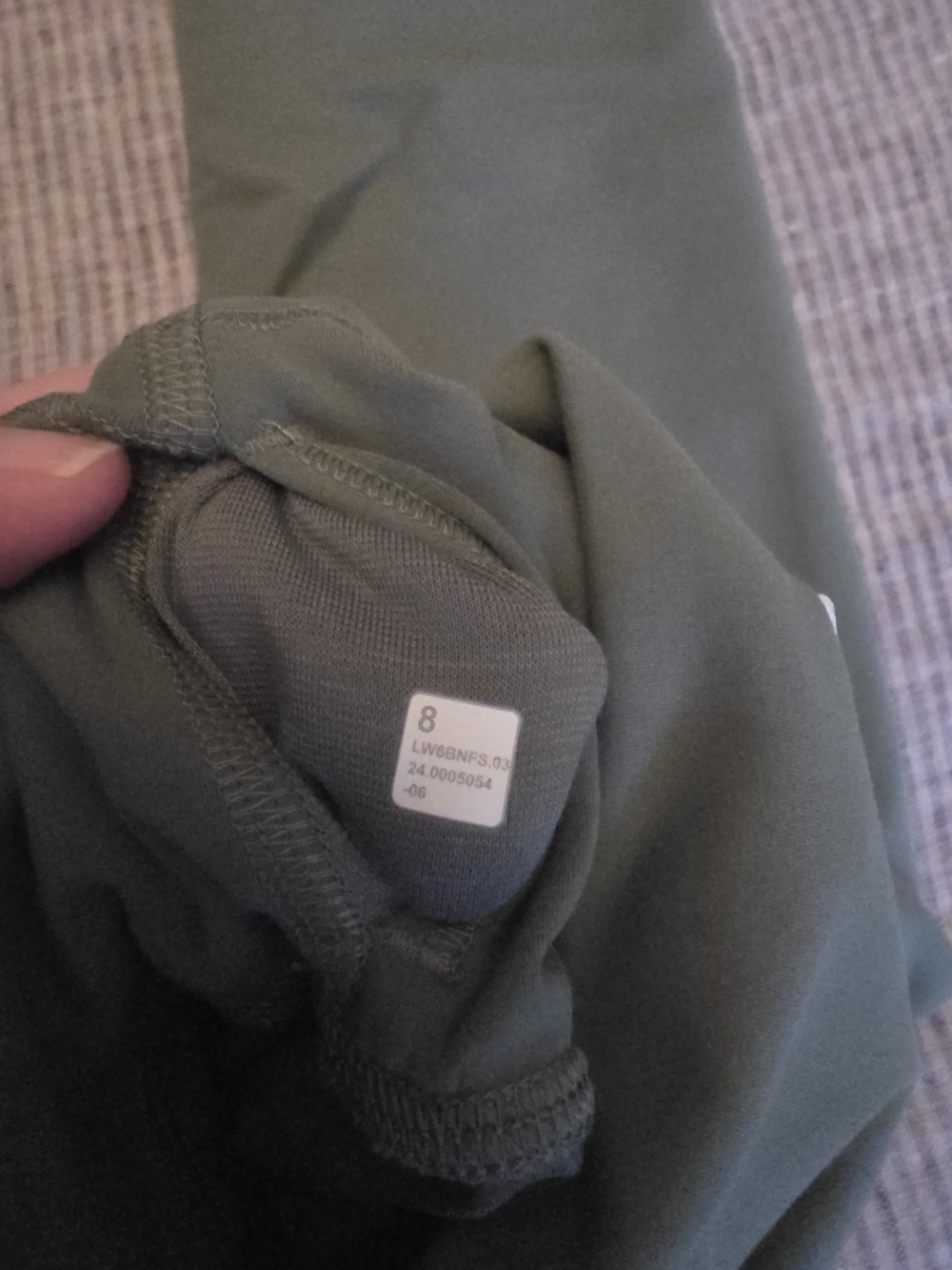 NEW Lululemon 8 Wunder Train High-Rise 23 Grey Eucalyptus GREU Green Leggings - Picture 7 of 7